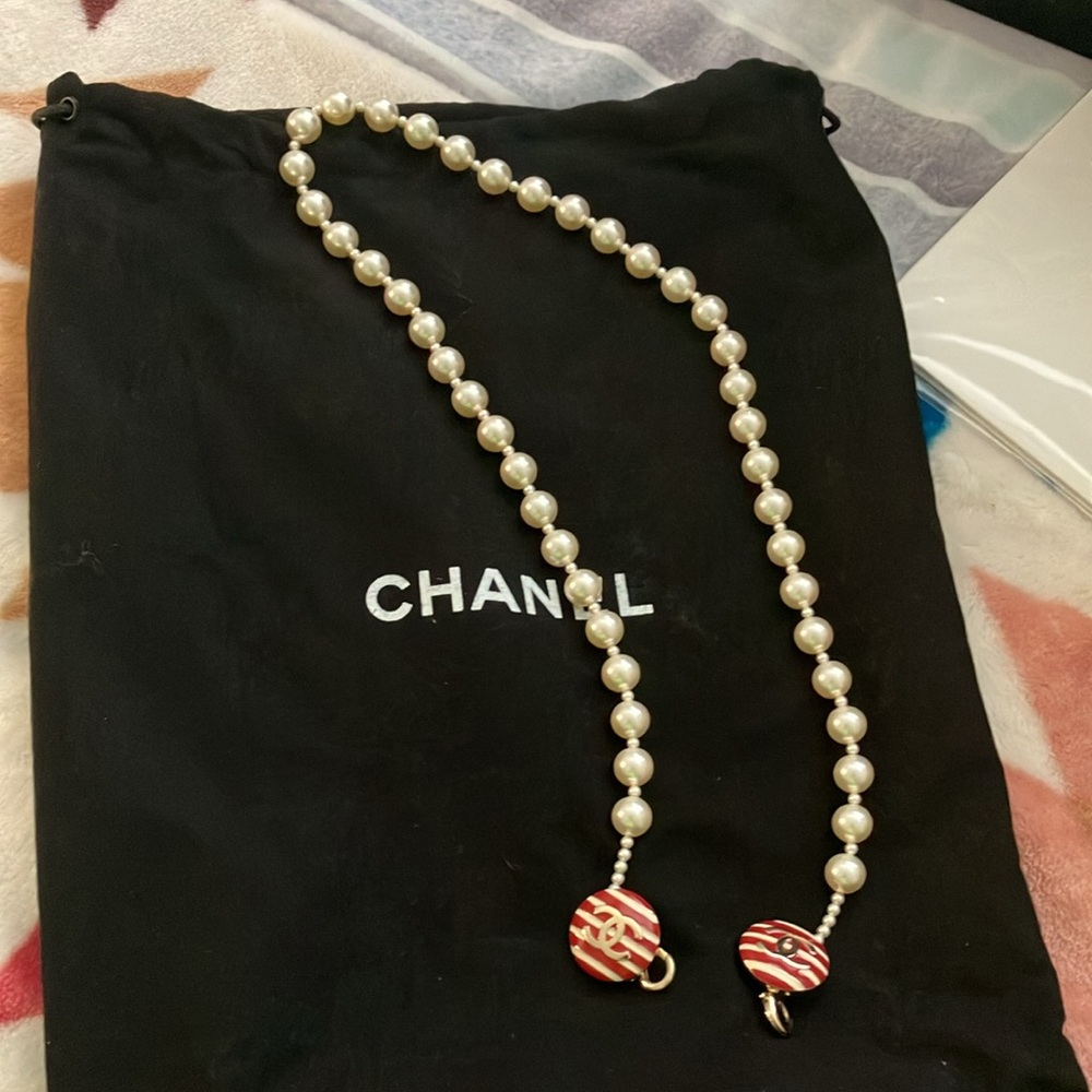 Chanel Classic Beige & red Striped Double Flap Bag 2014 - Picture 17 of 17